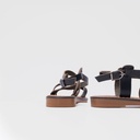 Kadın Örgü Detaylı Düz Sandalet [060128]