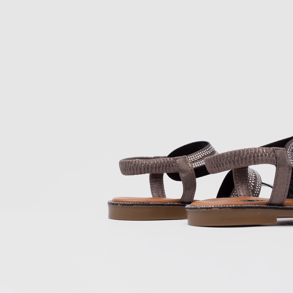 Kadın Taşlı Düz Sandalet [060139]