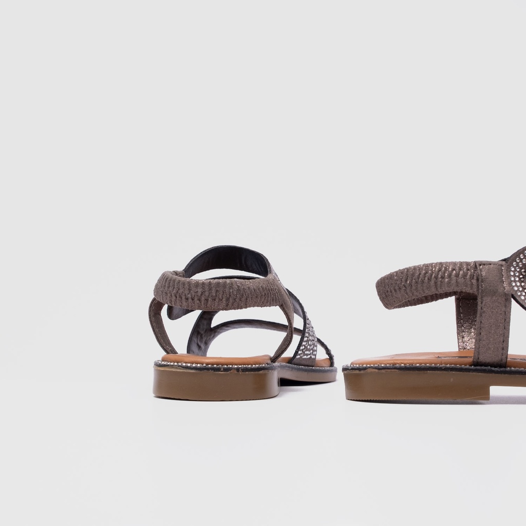 Kadın Taşlı Düz Sandalet [060139]