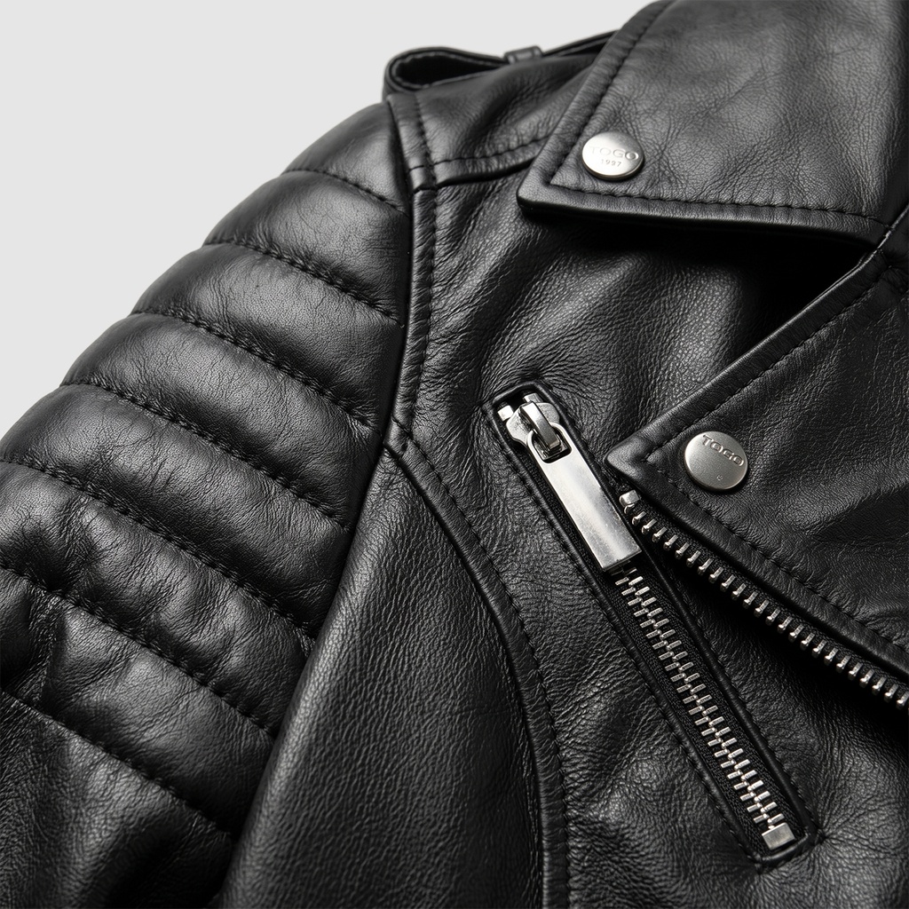 Kadın Deri Biker Ceket [810108]