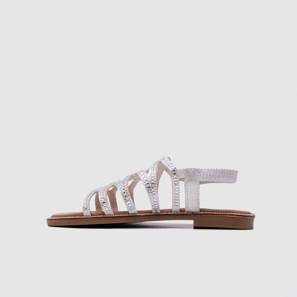 Kadın Taşlı Düz Sandalet [060137]