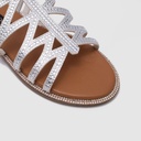 Kadın Taşlı Düz Sandalet [060137]