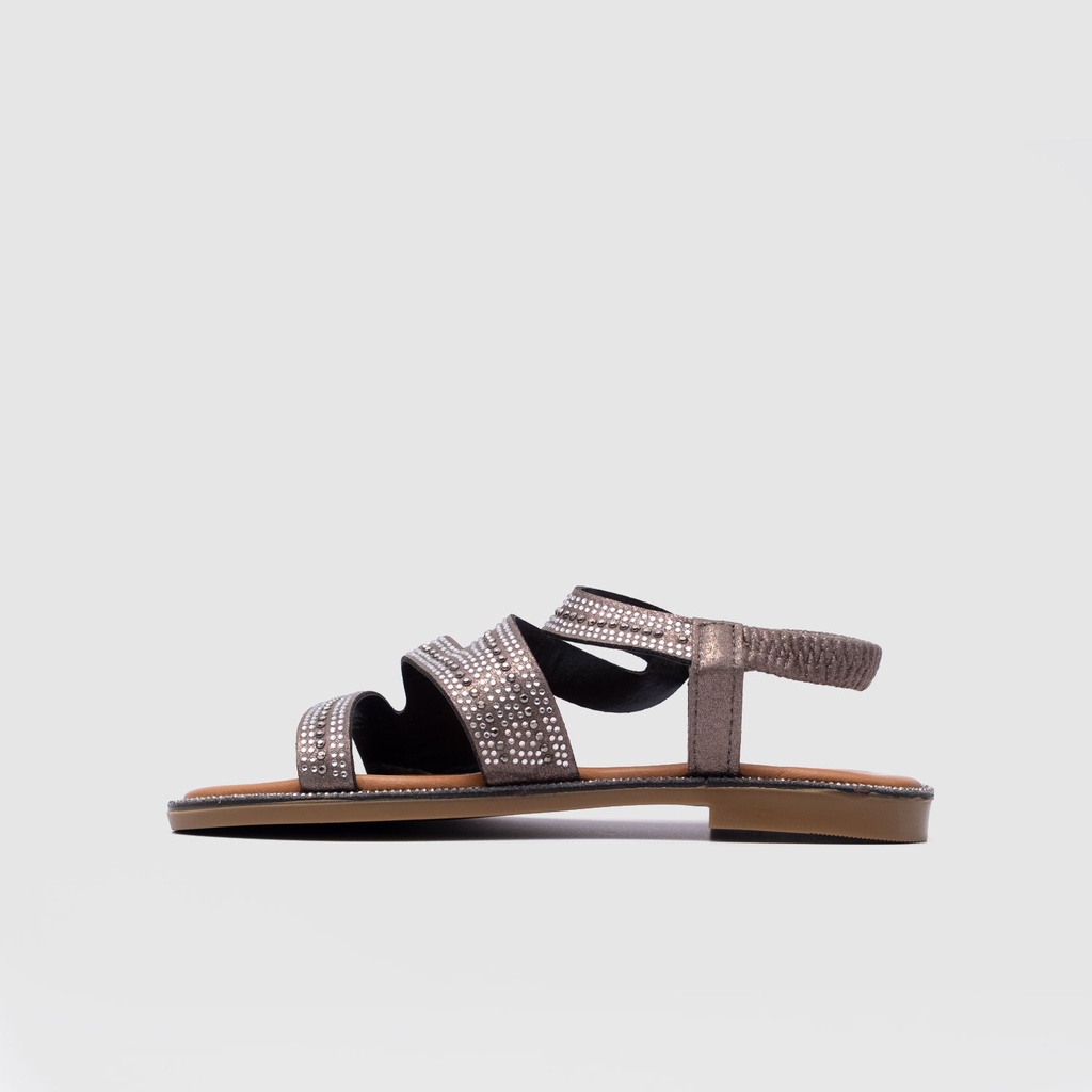 Kadın Taşlı Düz Sandalet [060139]