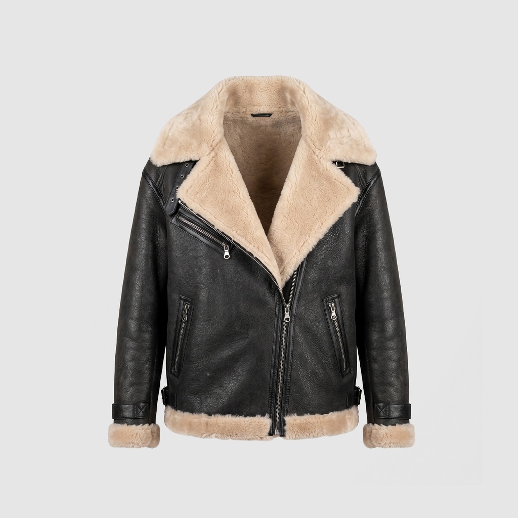 Kadın Deri Biker Ceket [810107]