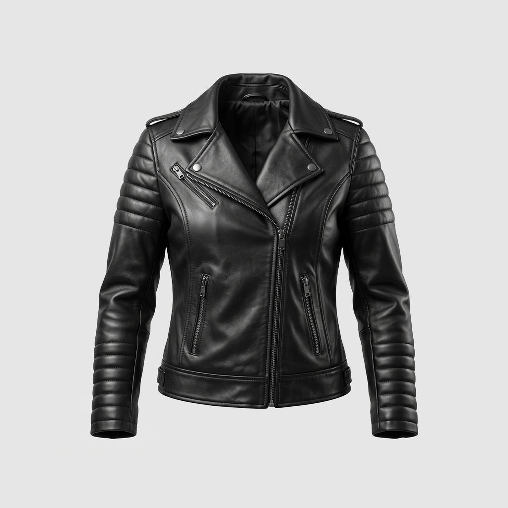 Kadın Deri Biker Ceket [810108]